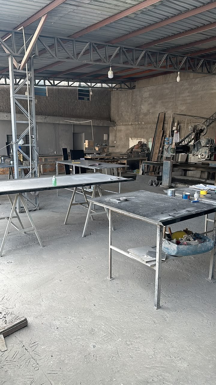 Área coberta de fabricação da GVI